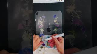 Easy DIY Dried Flower Sticker Skins for iPad and Tablets [upl. by Rosalba38]