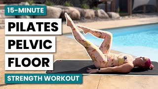 Pilates Pelvic Floor Strengthening Workout  15 Minutes [upl. by Ahsim691]