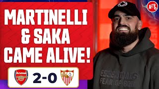 Arsenal 20 Sevilla  Martinelli amp Saka Came Alive TurkishLDN [upl. by Derinna709]