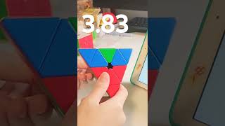 Best of Day 298 Pyraminx Challenge 383 noobcuber cubing asmr [upl. by Norvall809]