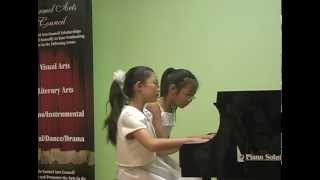 Grieg Anitras Dance piano duet [upl. by Adelaide]