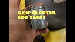 Why cheap 2 stroke oil will blow up your bike [upl. by Ward]