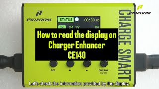 How to read the display on Pidzoom charger enhancer CE140 [upl. by Liagabba]