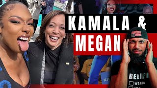 What about Megan Thee Stallion at Kamala campaign event [upl. by Gabler268]