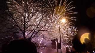 New Year 201314 London Eye Fireworks  Embankment [upl. by Yenattirb]