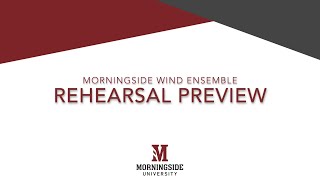 Morningside Wind Ensemble Concert Preview Americans We Fillmore [upl. by Iramohs]