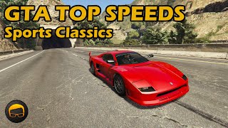 Fastest Sports Classics 2020  GTA 5 Best Fully Upgraded Cars Top Speed Countdown [upl. by Alviani193]