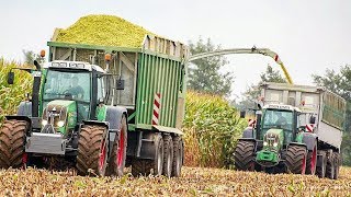 CLAAS JAGUAR 990  Krone Big X 700  Fendt Traktoren  Maishäckseln  AgrartechnikHD [upl. by Sonitnatsnok]