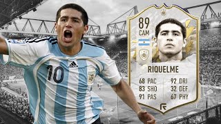 FIFA 22 ICON RIQUELME 89 PLAYER REVIEW  FIFA22 ULTIMATE TEAM [upl. by Nahs]