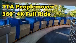 360° 4K Ride on the TTA Peoplemover  Magic Kingdom  Walt Disney World [upl. by Yennaiv]