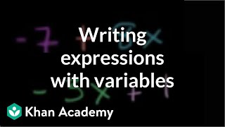 How to write expressions with variables  Introduction to algebra  Algebra I  Khan Academy [upl. by Calendra861]