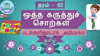 தரம் 2 தமிழ்  ஒத்தகருத்துச் சொற்கள்  Grade 2 Tamil  Tamil Synonyms  தமிழ்ப்பயிற்சி  ஒத்தசொற்கள் [upl. by Nivel391]