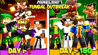 PART 3  100 Days In FUNGAL OUTBREAK WORLD in Minecraft 😰 [upl. by Heyer]