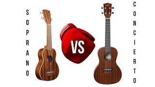 UKULELE SOPRANO VS CONCIERTO [upl. by Thorrlow566]