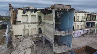 090421 DEMOLITION OF THURLESTON SCHOOL ORMISTON ENDEAVOUR ACADEMY Ipswich DJI phantom drone [upl. by Jemine]