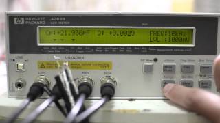 HPAgilent 4263B LCR meter test [upl. by Nahtnhoj902]