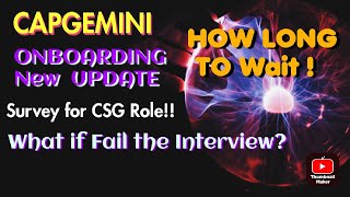 Capgemini BIG UPDATE  ROLE CHANGE Survey   Interview before joining  What happens if Fail [upl. by Yrevi]