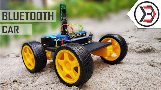 How To Make A Simple DIY Arduino Bluetooth Controlled Car At Home [upl. by Heiney]