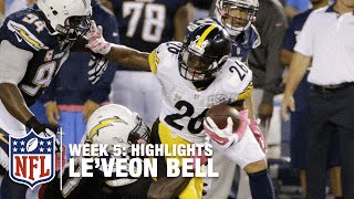 LeVeon Bell Highlights Week 5  Steelers vs Chargers  NFL [upl. by Frodina]