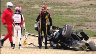 2013 ATS Formula 3 Cup Bernstorff flip  Lausitzring [upl. by Novyak]