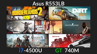 Gaming test  Asus R553LB S551LB i74500U GT 740M 2GB [upl. by Ahsemal]