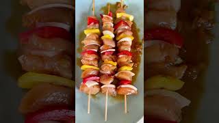 The BEST BBQ Chicken Kebabs on the Traeger Grill [upl. by Eedna]