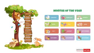 Months of the Year  The 12 months of the year  Learn the Months in a year [upl. by Fee]