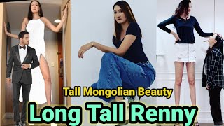 Rentsenkhurloo Bud  Tallest Mangolian Beauty 69  worlds longest legs  Tall Woman Short man [upl. by Gnoh297]