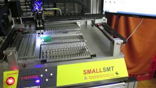 VP2500DP  SMD Pick and Place Machine First Test [upl. by Otrebcire]