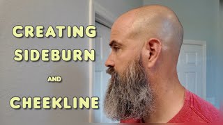 How I Trim the Sideburns amp Cheekline for a Better Sidebeard [upl. by Bernie]