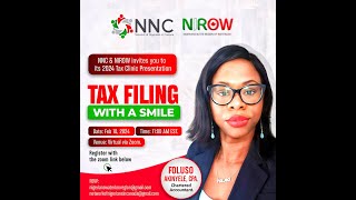 Network of Nigerians in Canada NNC amp NIROW Tax Clinic Webinar [upl. by Hen]