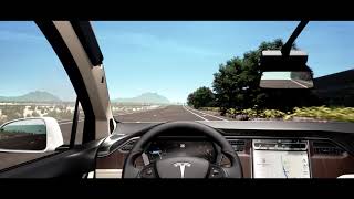 Driving Down A Nevada Desert in a Model X [upl. by Olenta]