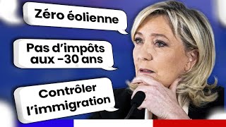 Marine Le Pen  10 mesures pour comprendre son programme Présidentielle 2022 [upl. by Helve]