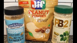 Peanut Butter amp Co JIF amp PB2 Powdered Peanut Butter Comparison [upl. by Merta]