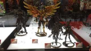 Square Enix DC Comics Play Arts Kai Action Figure Display At Toy Fair 2014 [upl. by Dranek781]