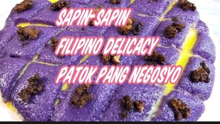 HOW TO MAKE SAPINSAPIN FILIPINO DELICACY SIMPLE AND EASY RECIPE BUSINESS IDEA BY HANNA COOKING [upl. by Solana511]