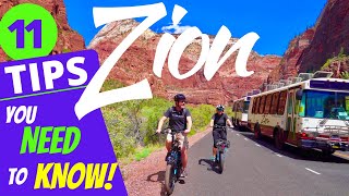 ZION NATIONAL PARK  11 TIPS YOU NEED TO KNOW AVOID CROWDS SHUTTLE BUS [upl. by Nave]