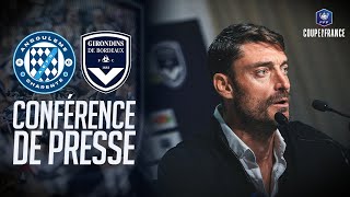 Conférence de presse avant Angoulême  Bordeaux [upl. by Nirtiak]