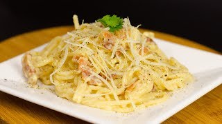 CÓMO HACER SPAGHETTI A LA CARBONARA 🍝🥓 MUY FÁCIL  Recién Cocinados [upl. by Atteragram]