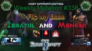 StarCraft 2 Weekly Mutation 338 Flip My Base Zeratul amp Mengsk [upl. by Tnias214]