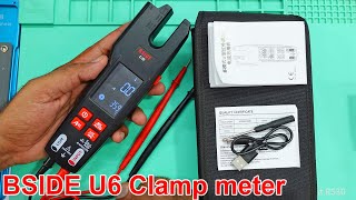 BSIDE U6 Digital Clamp meter for AC DC Ampere amp Thermal sensor [upl. by Donnelly]