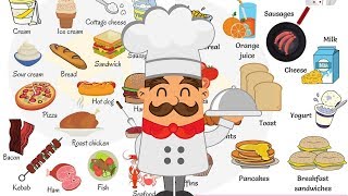 Learn 100 Common Foods in English in 15 Minutes  Food Vocabulary [upl. by Ojeitak]