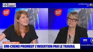 EmiCreno à Strasbourg  plus de 200 postes par an pour les personnes éloignées de l’emploi [upl. by Aneerahs]