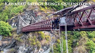 Kawarau Bridge Bungy Centre Queenstown 2024 4K  Original Bungy Jump  New Zealand Walking Tour 4K [upl. by Egamlat]