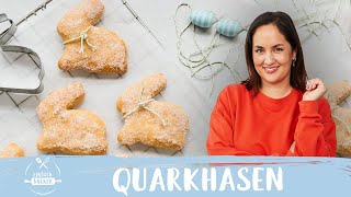 Quarkhasen Rezept 🐰🥚 – so soft QuarkÖlTeig  ohne Hefe I Einfach Backen [upl. by Shlomo630]