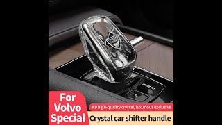 For Volvo xc60 s60 v60 xc90 s90 v90 V60 XC40 C40 Crystal Gear Shift Knob Cover [upl. by Aborn]