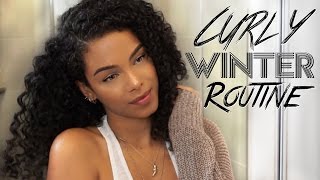 ❄ Winter Curly Hair Routine [upl. by Ahsieit]