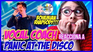 BOHEMIAN RHAPSODYQUEEN  Panic At The Disco AMAs 2018  VOCAL COACH REACCIONA  Gret Rocha [upl. by Ahseneuq]