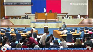 House plenary deliberates on the Office of the Vice Presidents 2025 budget [upl. by Ahserak]