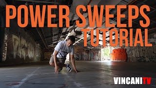 How to Breakdance  Power Sweeps  Beginning Breaking Tutorial [upl. by New]